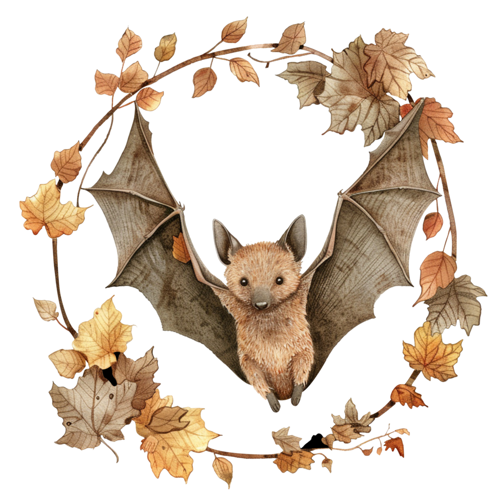 Bat and Ritualistic Circle png
