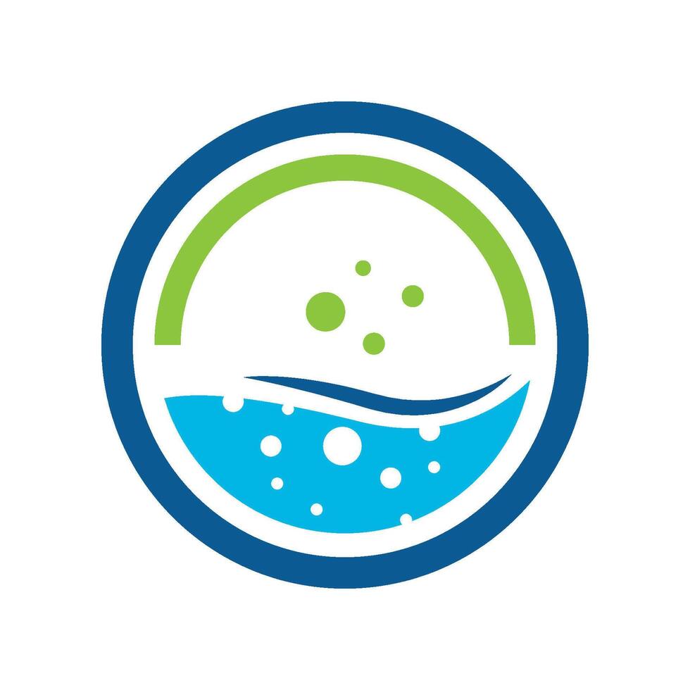 Clean water logo design vector