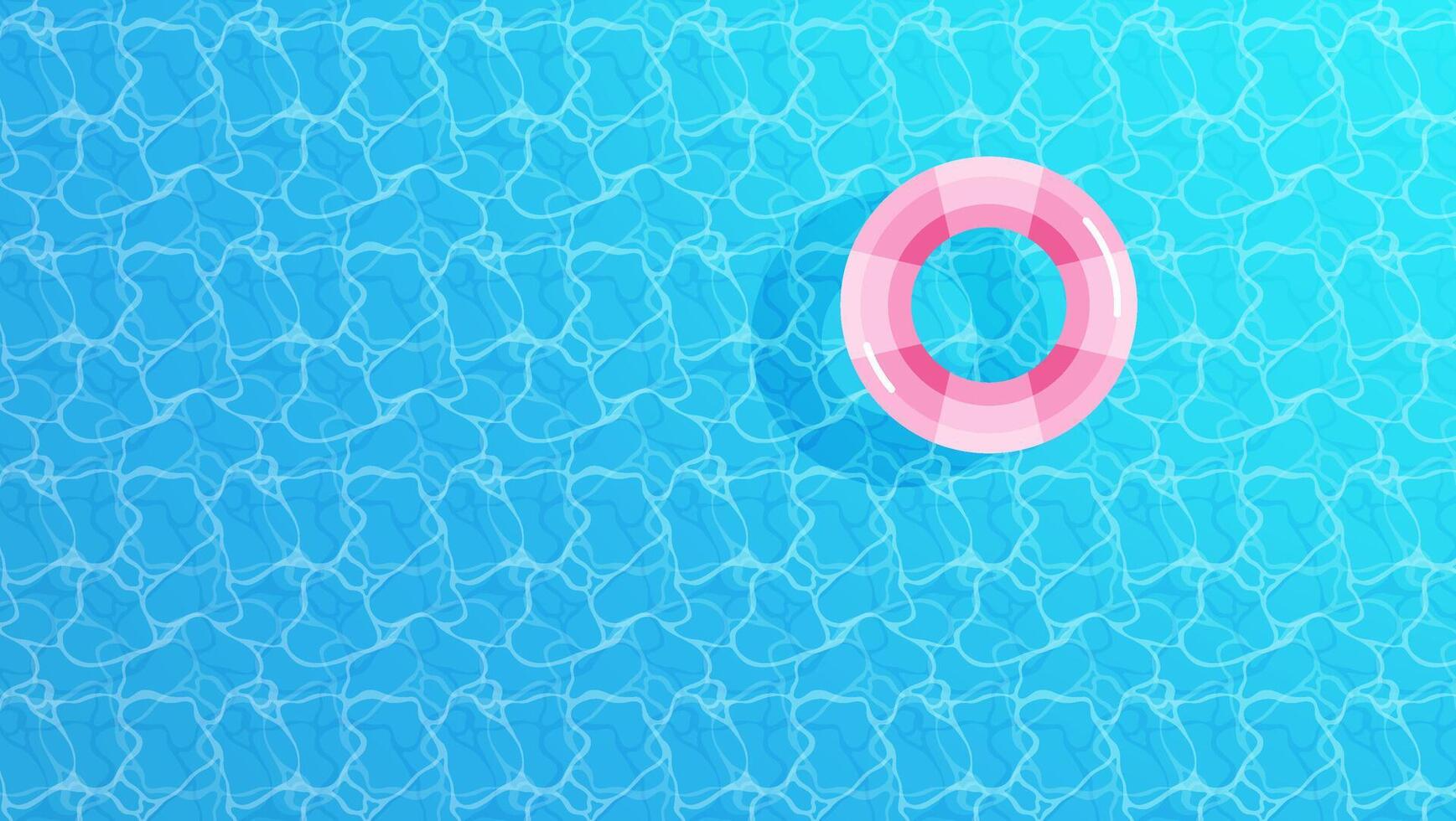 Summer discount banner. Top view of swimming pool with swimming pool. Summer Time Wallpapers. Bright and happy day. vector