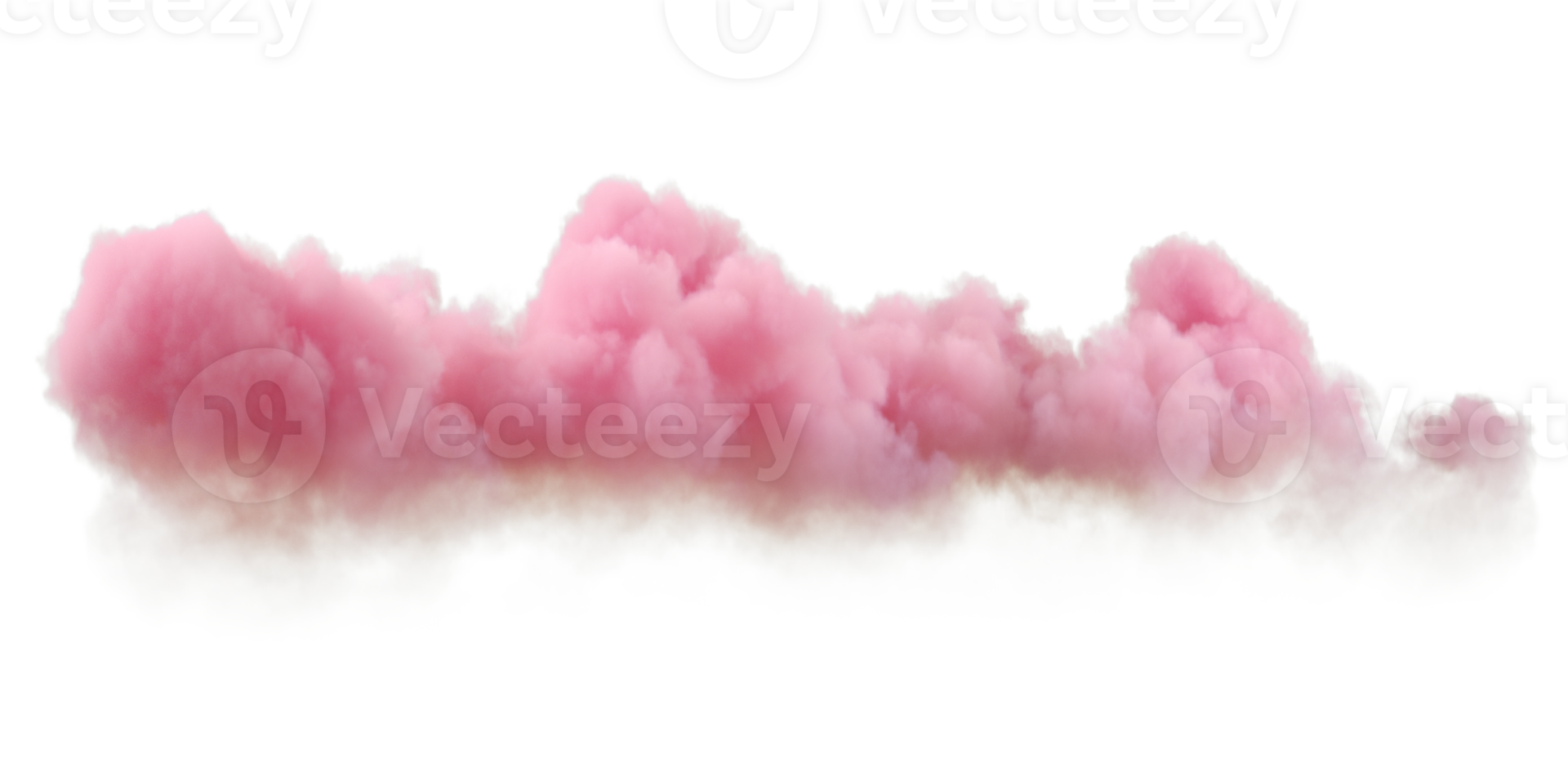 Cotton smooth fluffy clouds evening vibes isolate backgrounds 3d rendering png