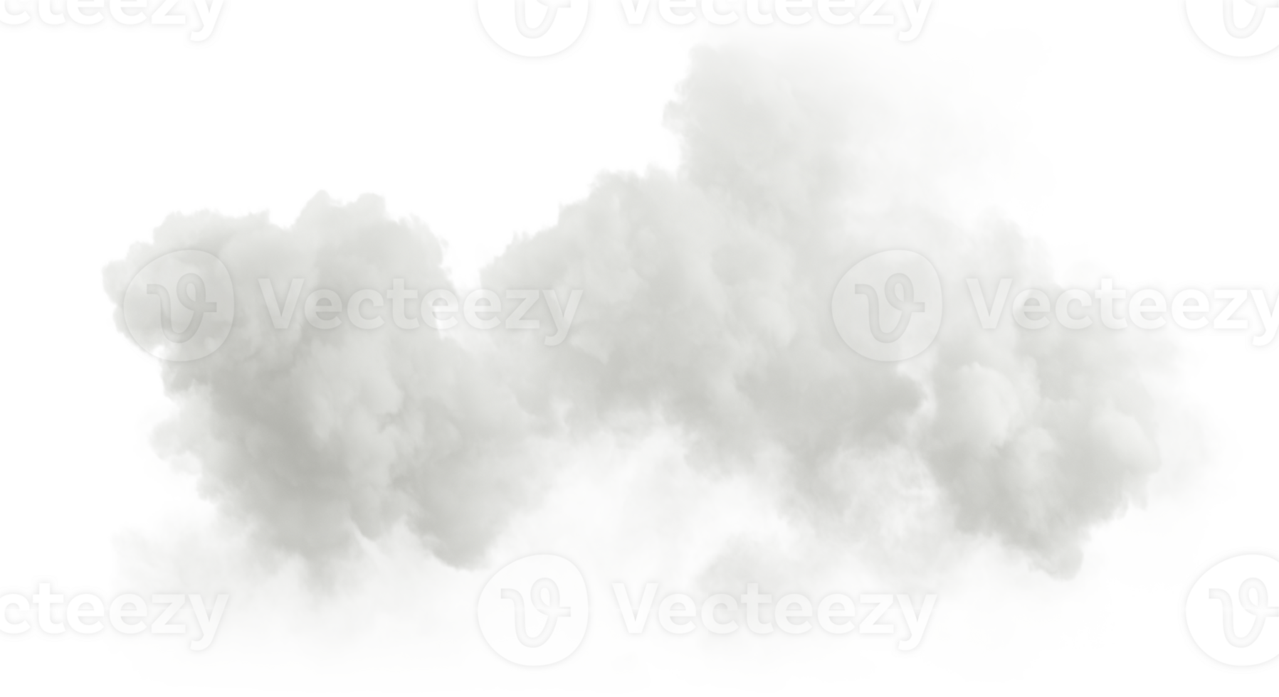 Cutout landscaped clouds free soft shapes special effect 3d render png