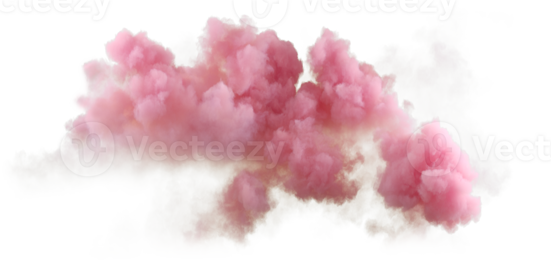 Pastel sunset clouds flow freedom shapes 3d render png