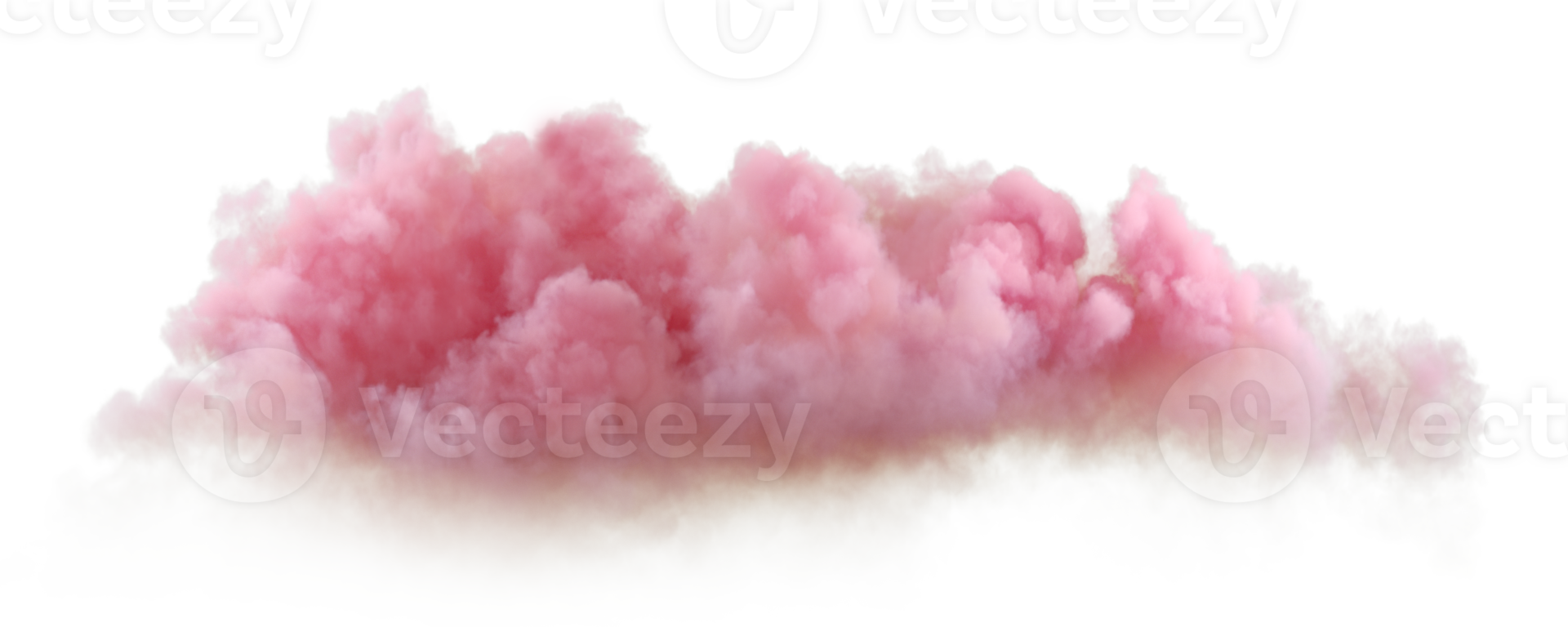 Softness evening clouds atmosphere on transparent backgrounds 3d rendering file png