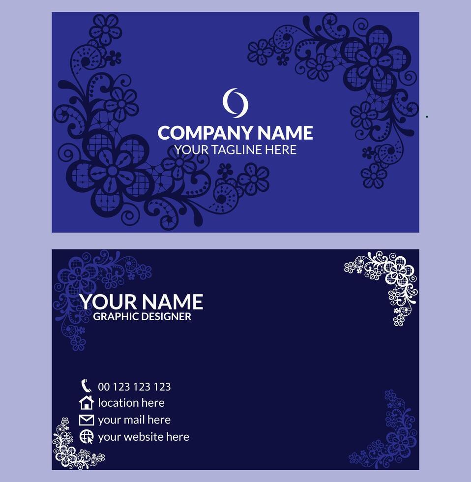 Professional creative business card design template vector