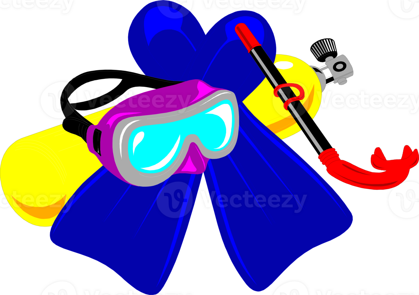 Diving equipment illustration png