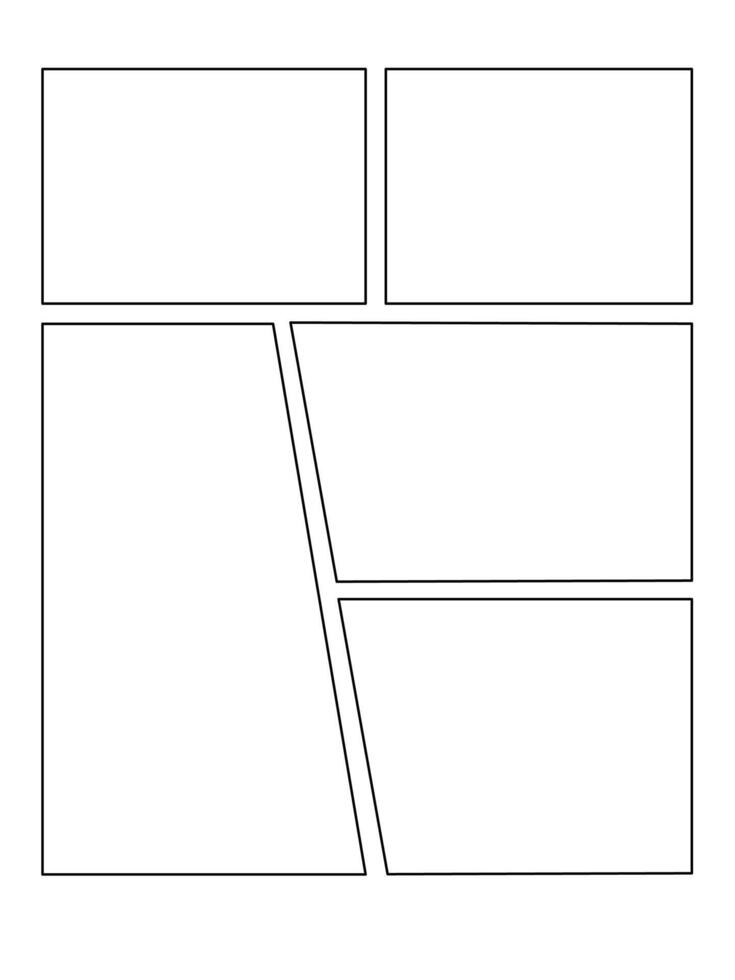Comic or Manga background, pop art backdrops in frames and panel for mangaka or comic artists vector