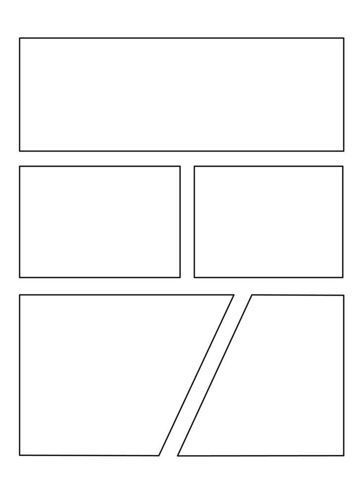 Comic or Manga background, pop art backdrops in frames and panel for mangaka or comic artists vector