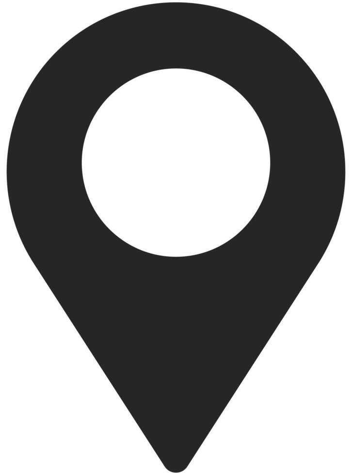 Map marker icon isolated on white background. vector
