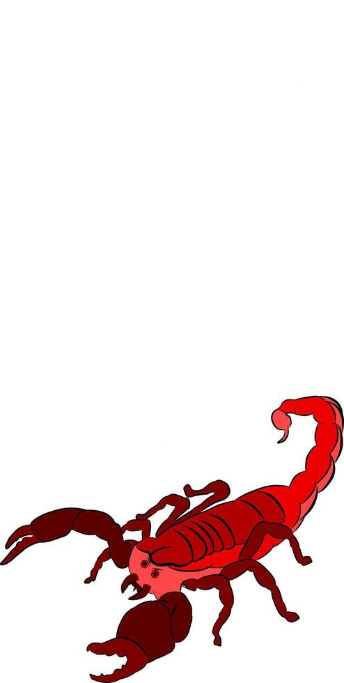 Scorpion cartoon symbol vector
