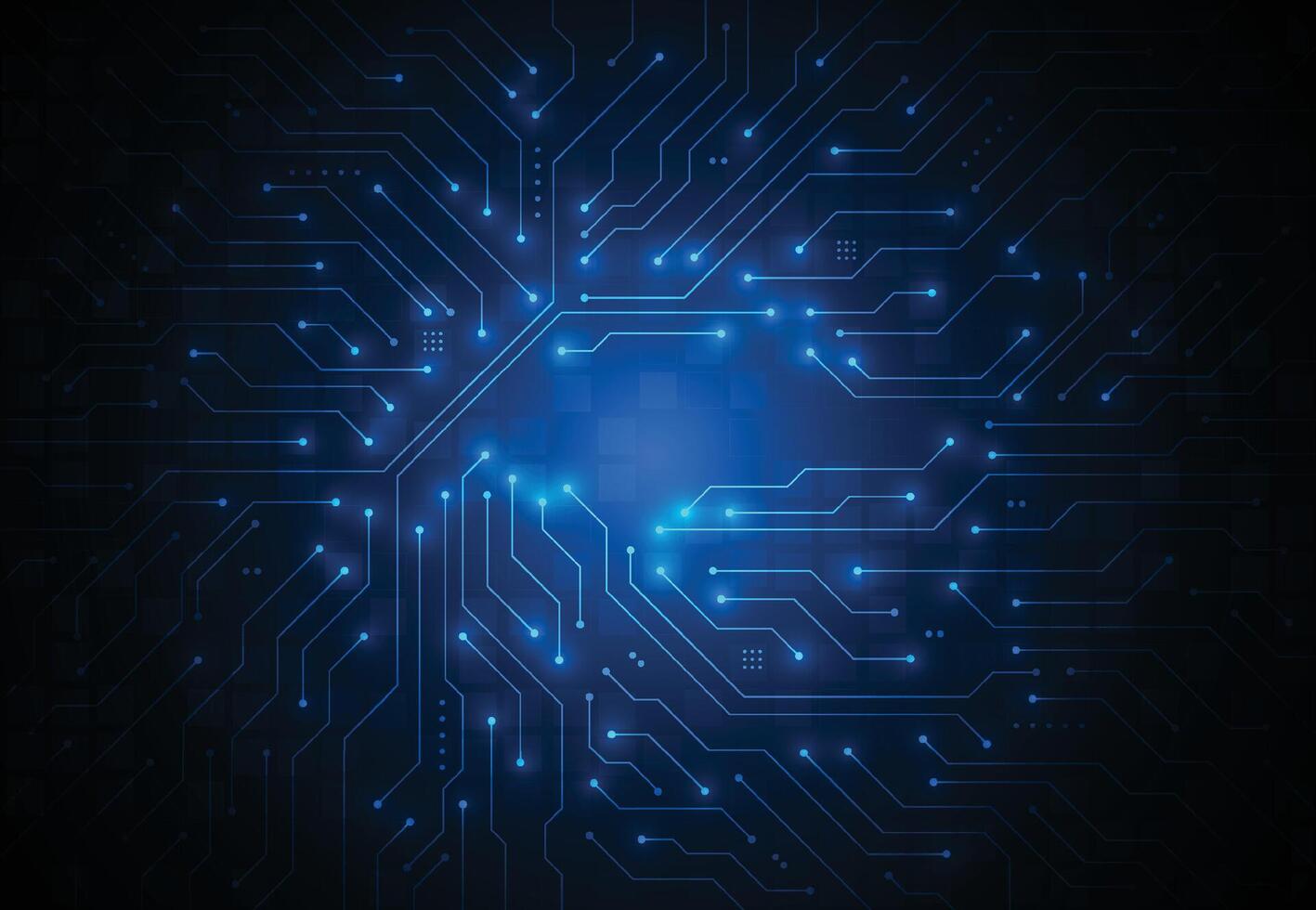 Abstract background with technology circuit board texture. Artificial intelligence electronic board. Communication and engineering concept vector
