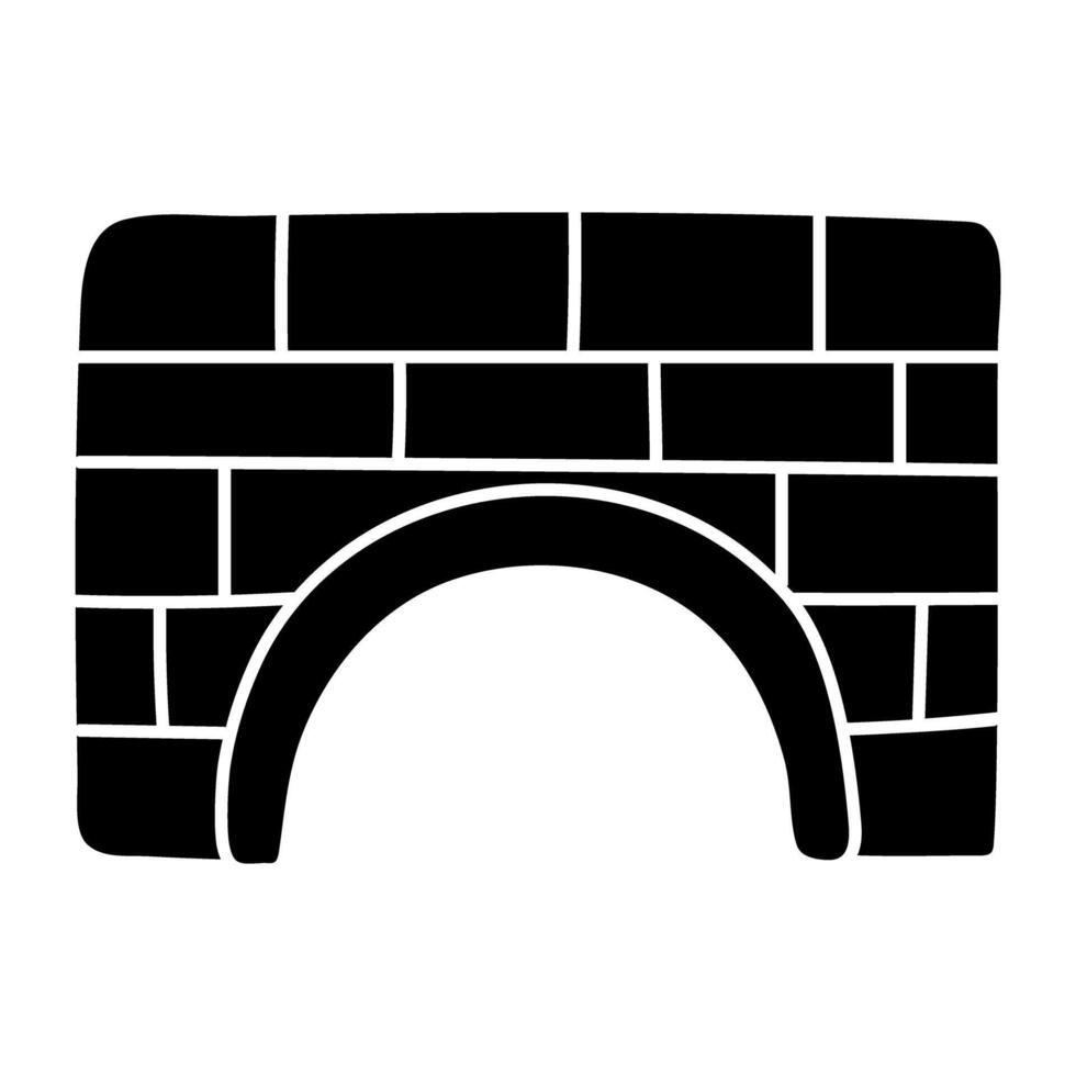 Creative design icon of tunnel vector