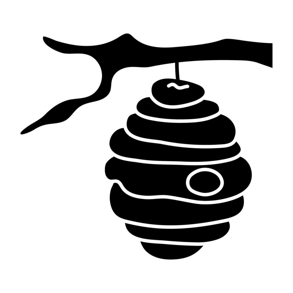 A trendy design icon of beehive vector