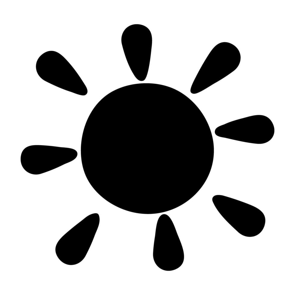 An icon design of sunlight vector
