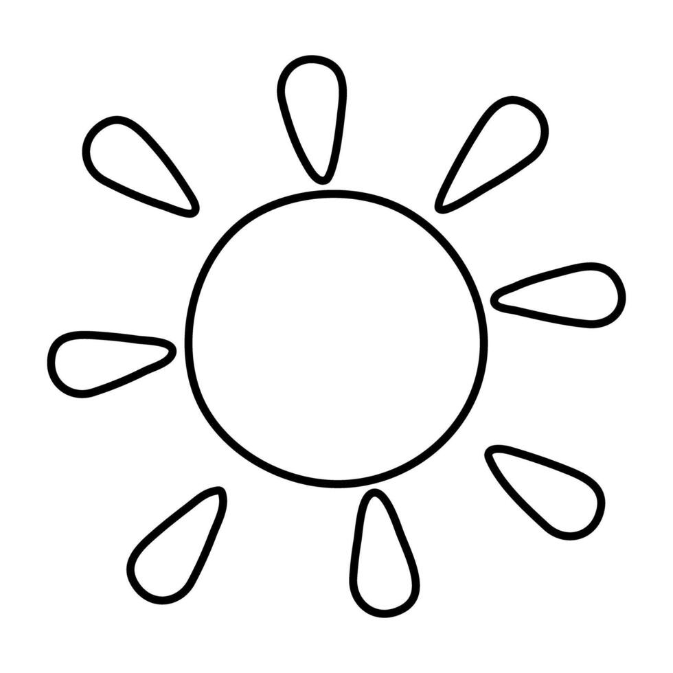 An icon design of sunlight vector