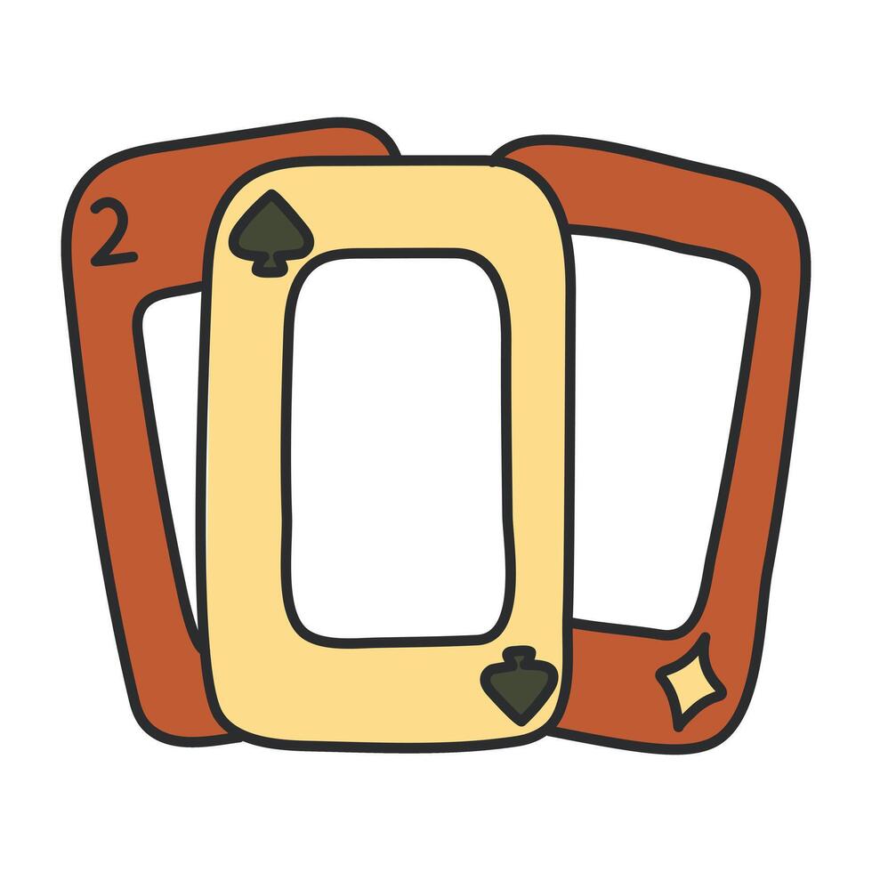 Modern design icon of poker cards vector