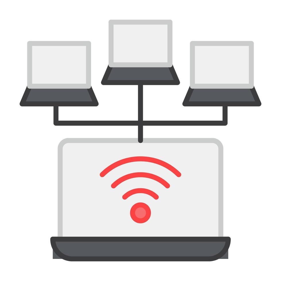 A trendy design icon of wifi network vector