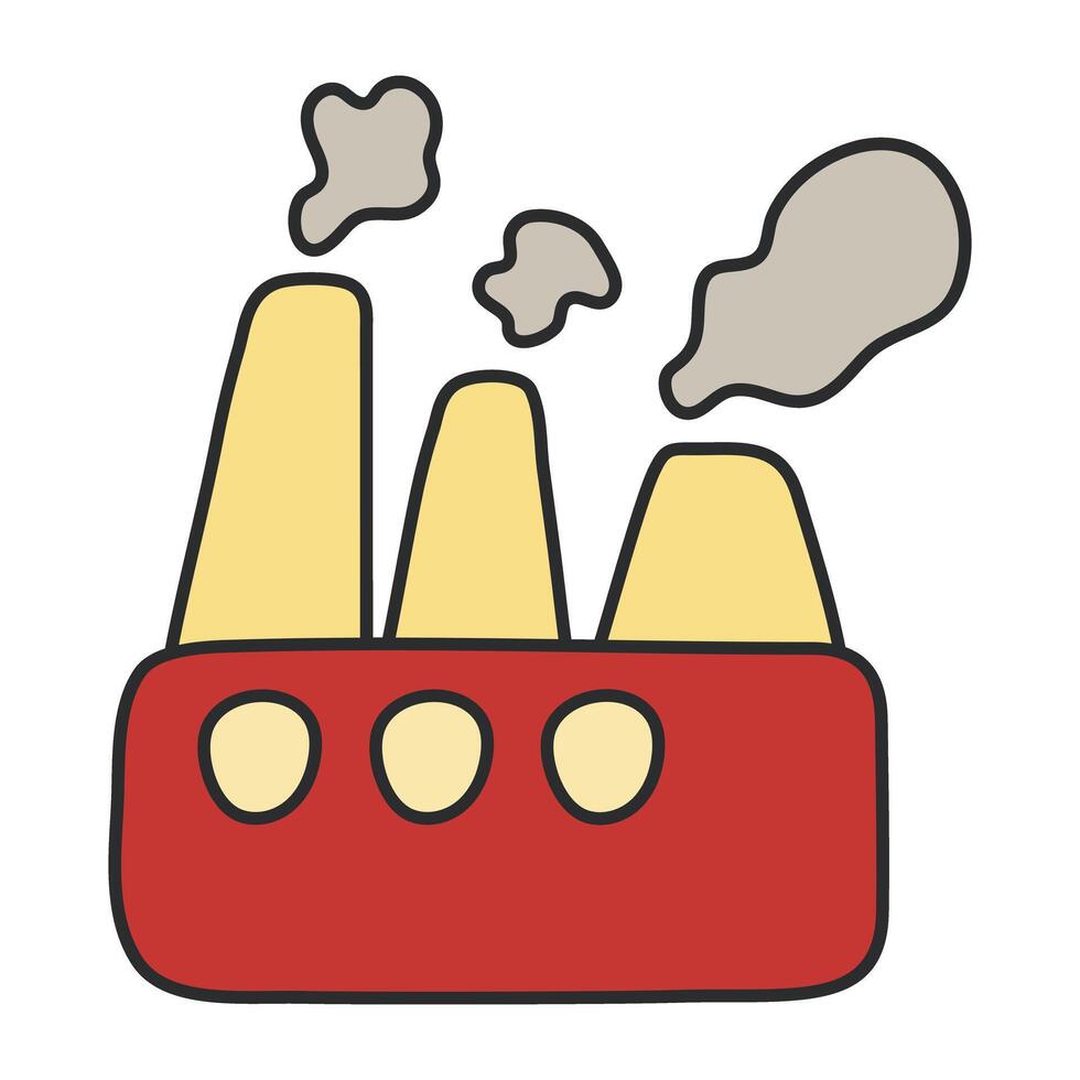 Perfect design icon of factory building vector