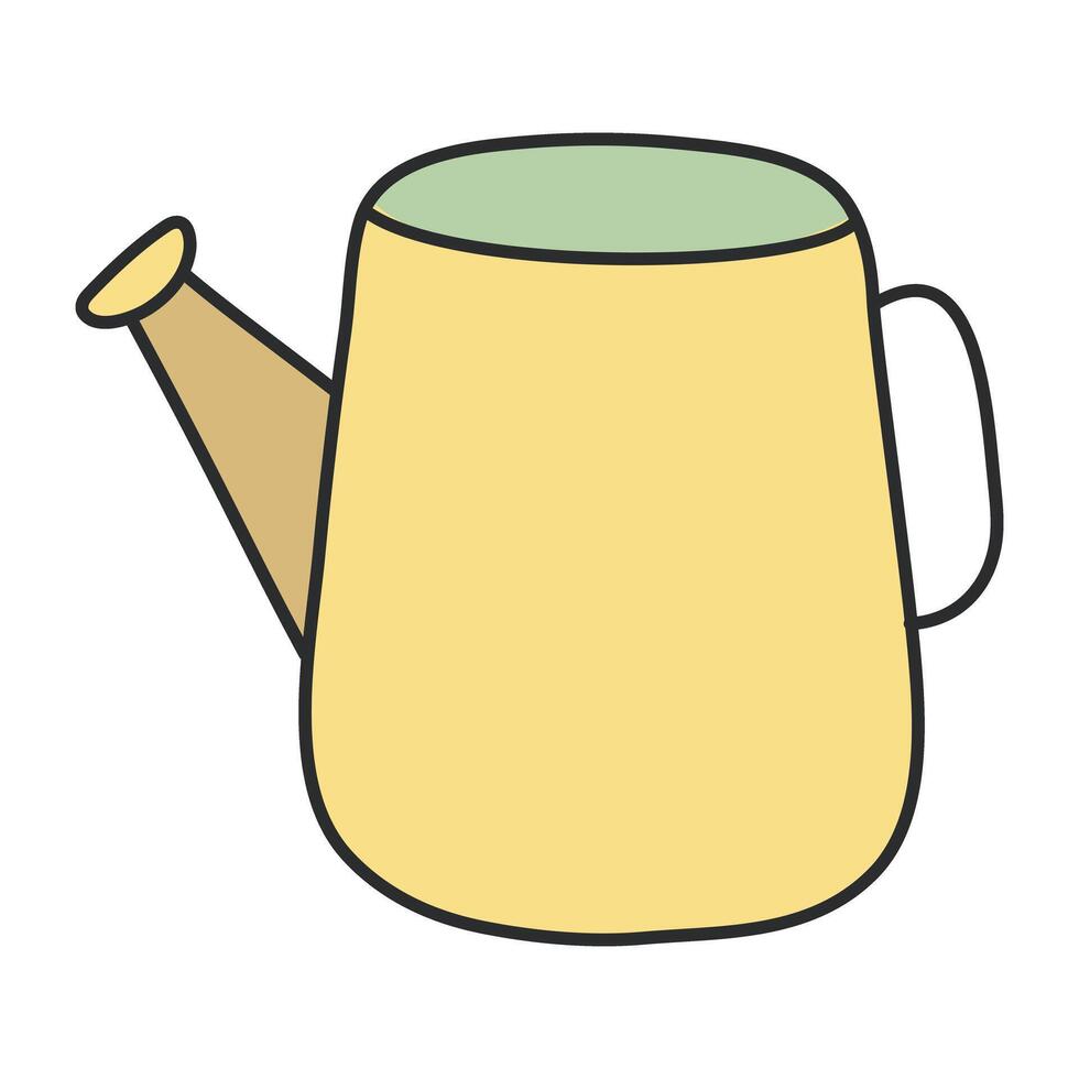An icon design of watering can vector