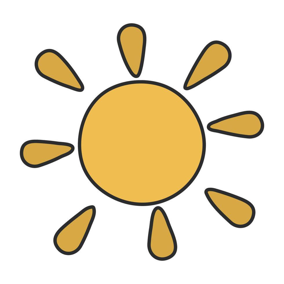 An icon design of sunlight vector