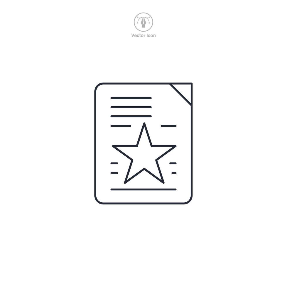 Document Icon theme symbol illustration isolated on white background vector