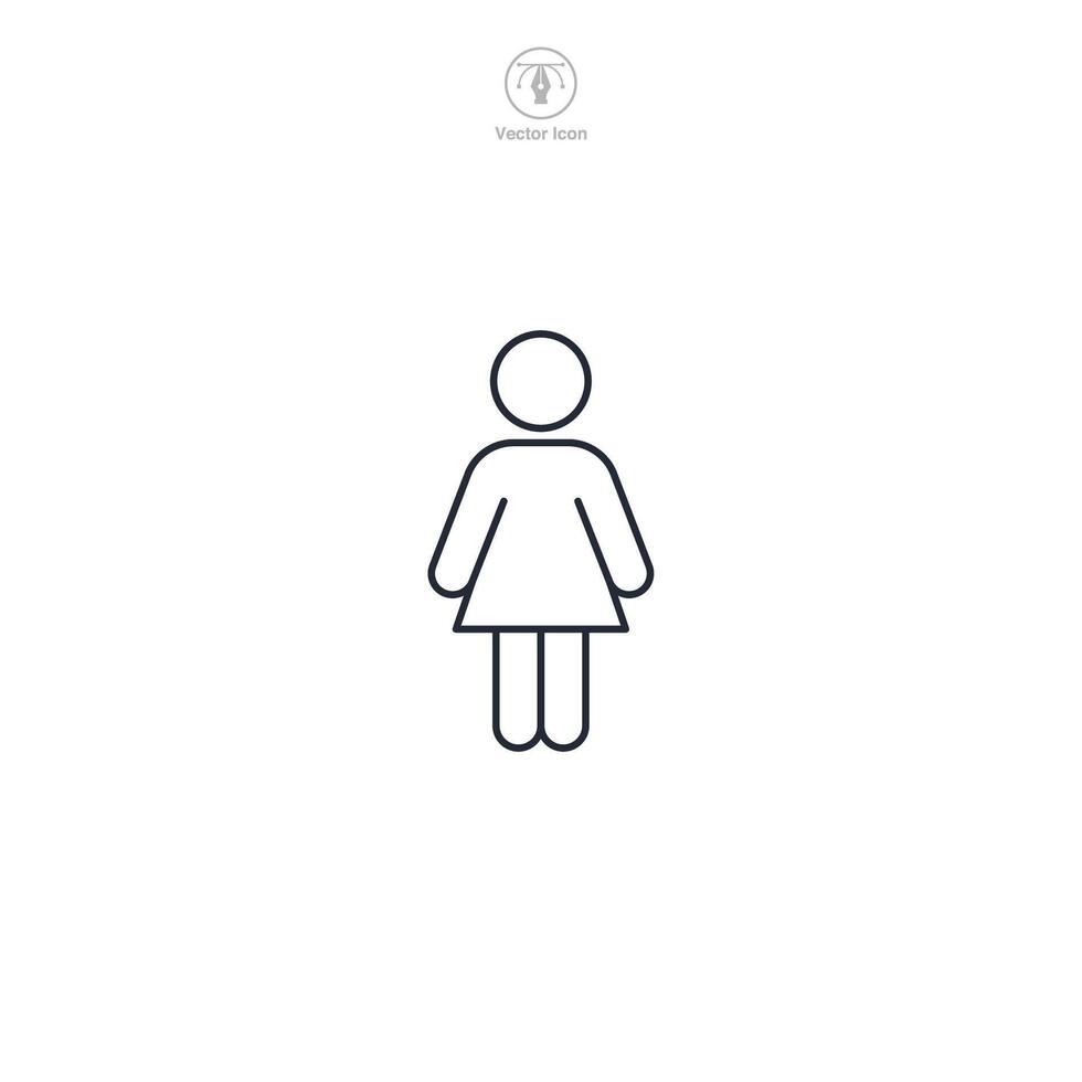human people Icon theme symbol illustration isolated on white background vector