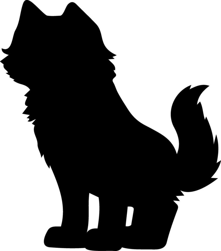Doodle dog Cartoon stencil vector