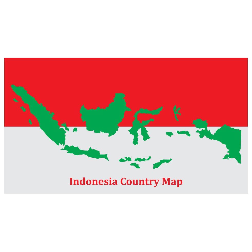 Indonesia map icon vector