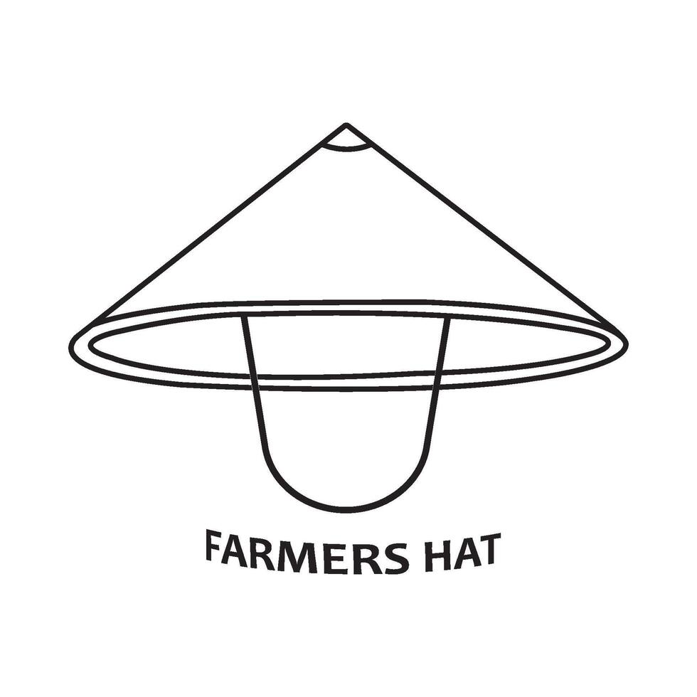 Farmer's hat icon vector