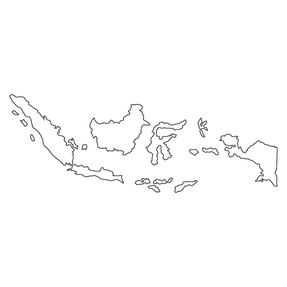 Indonesia map icon vector