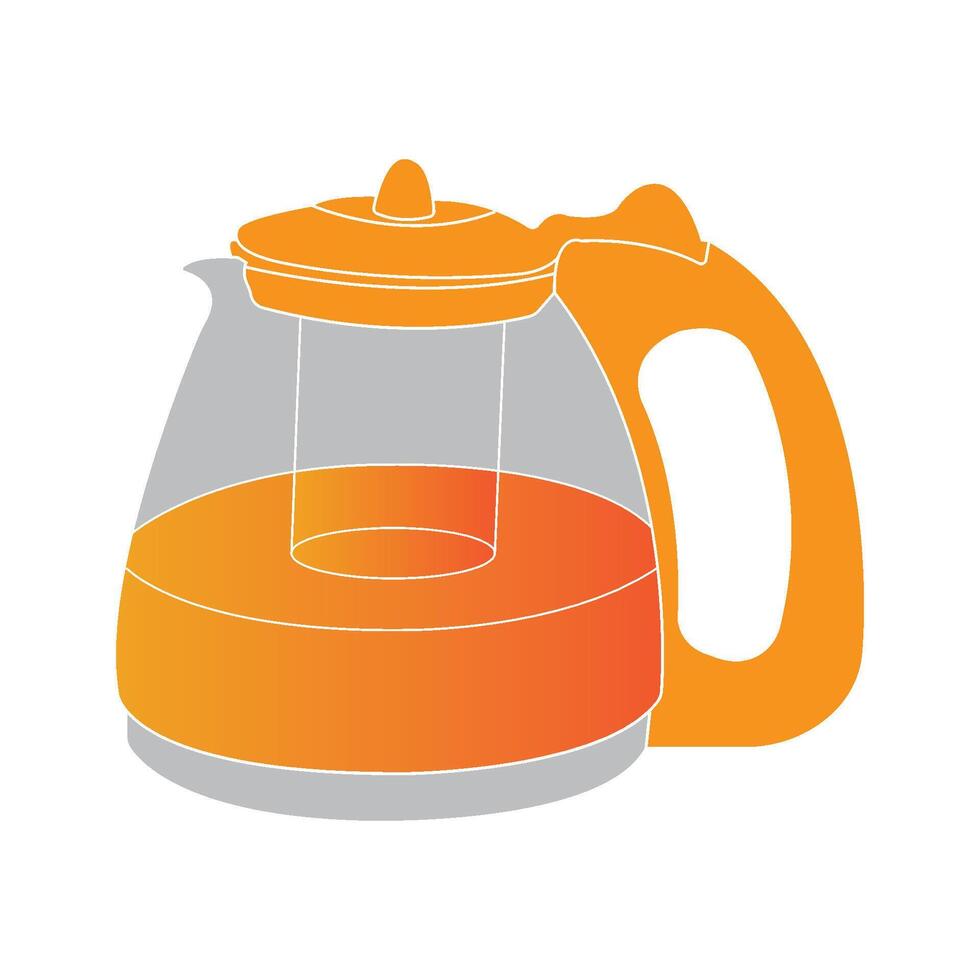 Teapot Icon design vector
