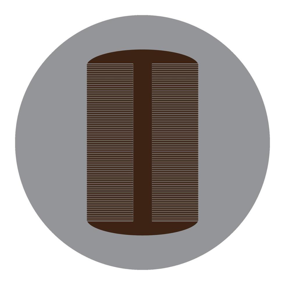 dandruff comb icon vector