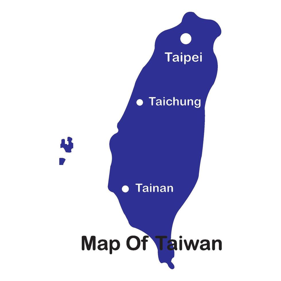 Taiwan map logo vector