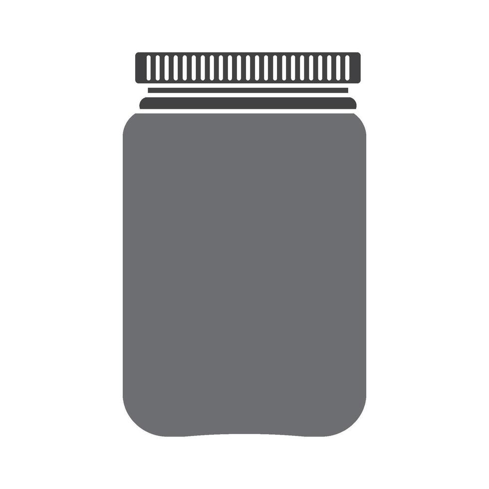glass jar icon vector
