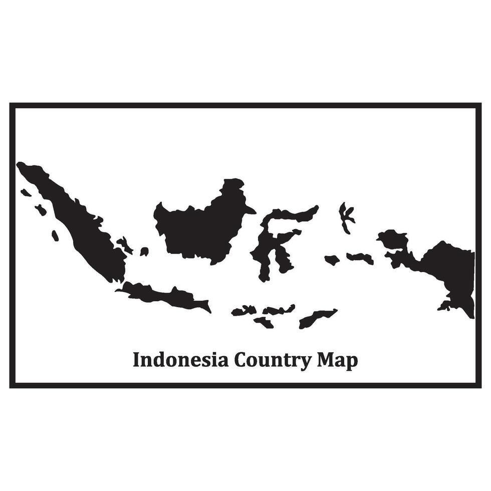 Indonesia map icon vector