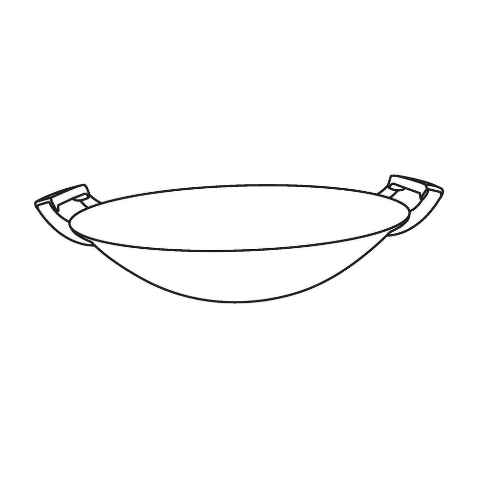 frying pan icon vector