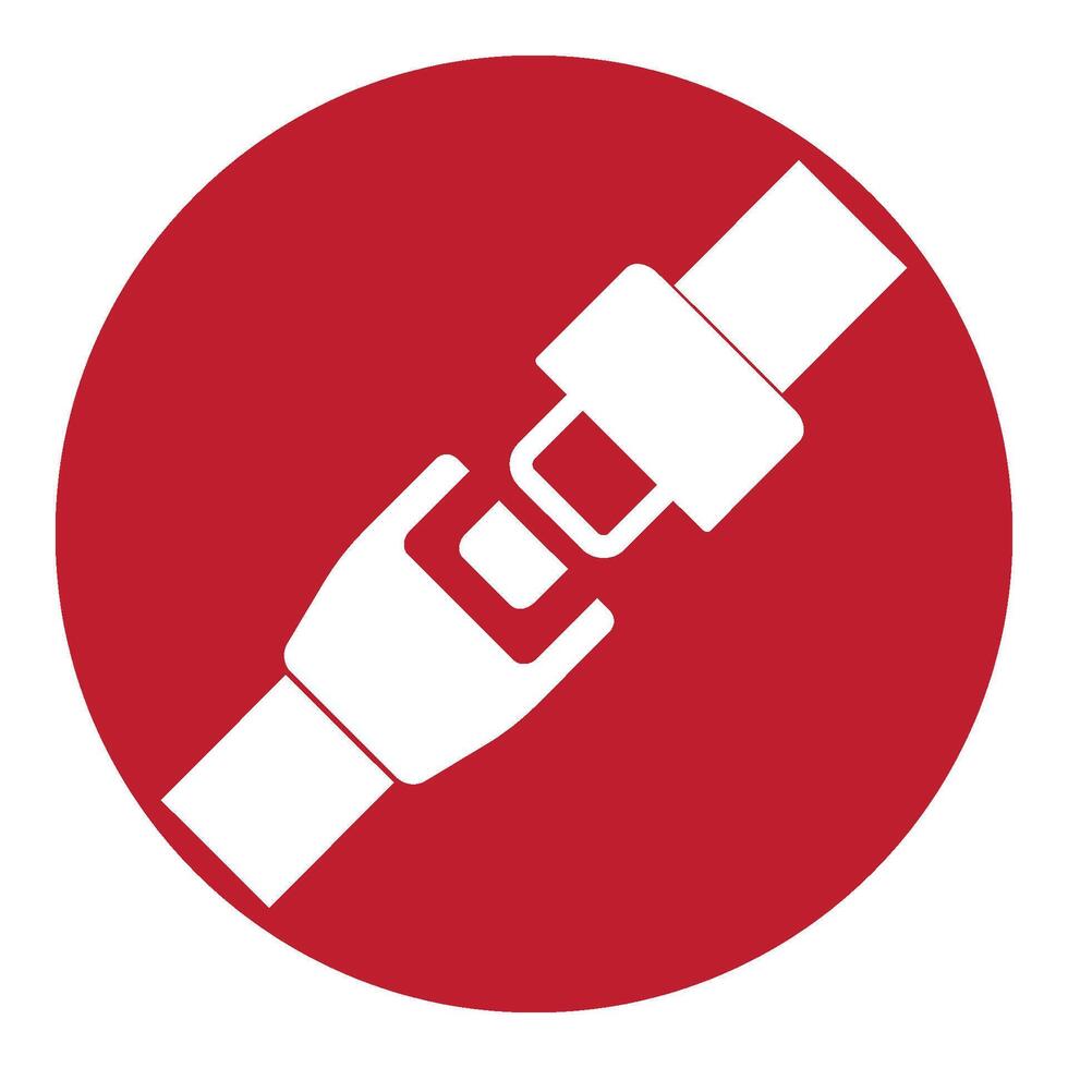 Seat belt icon vector