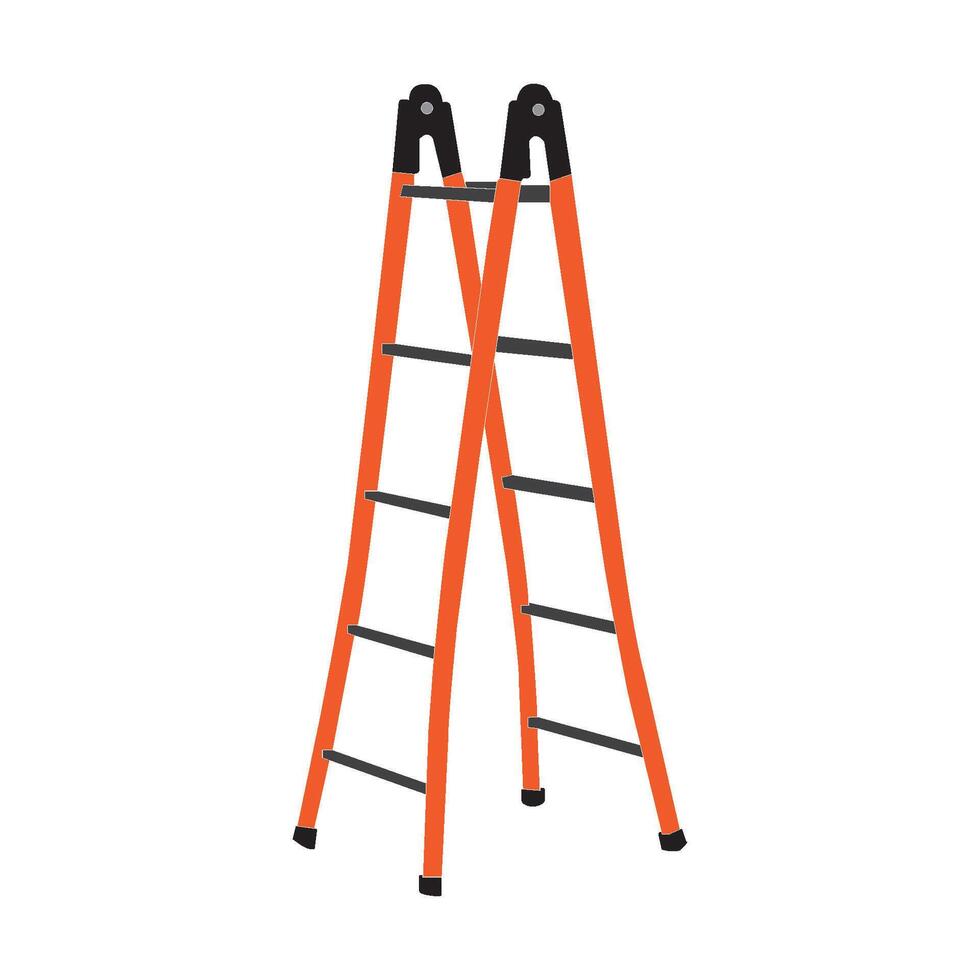 Folding ladder icon vector
