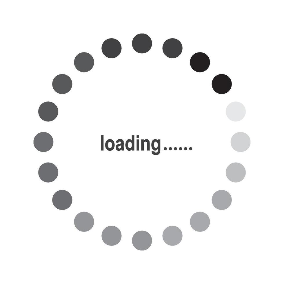 loading icon design vector