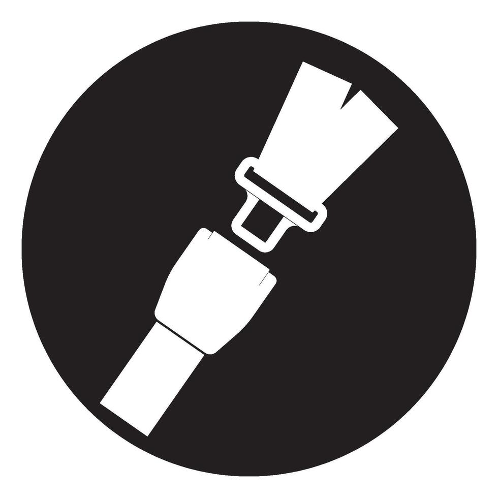 Seat belt icon vector