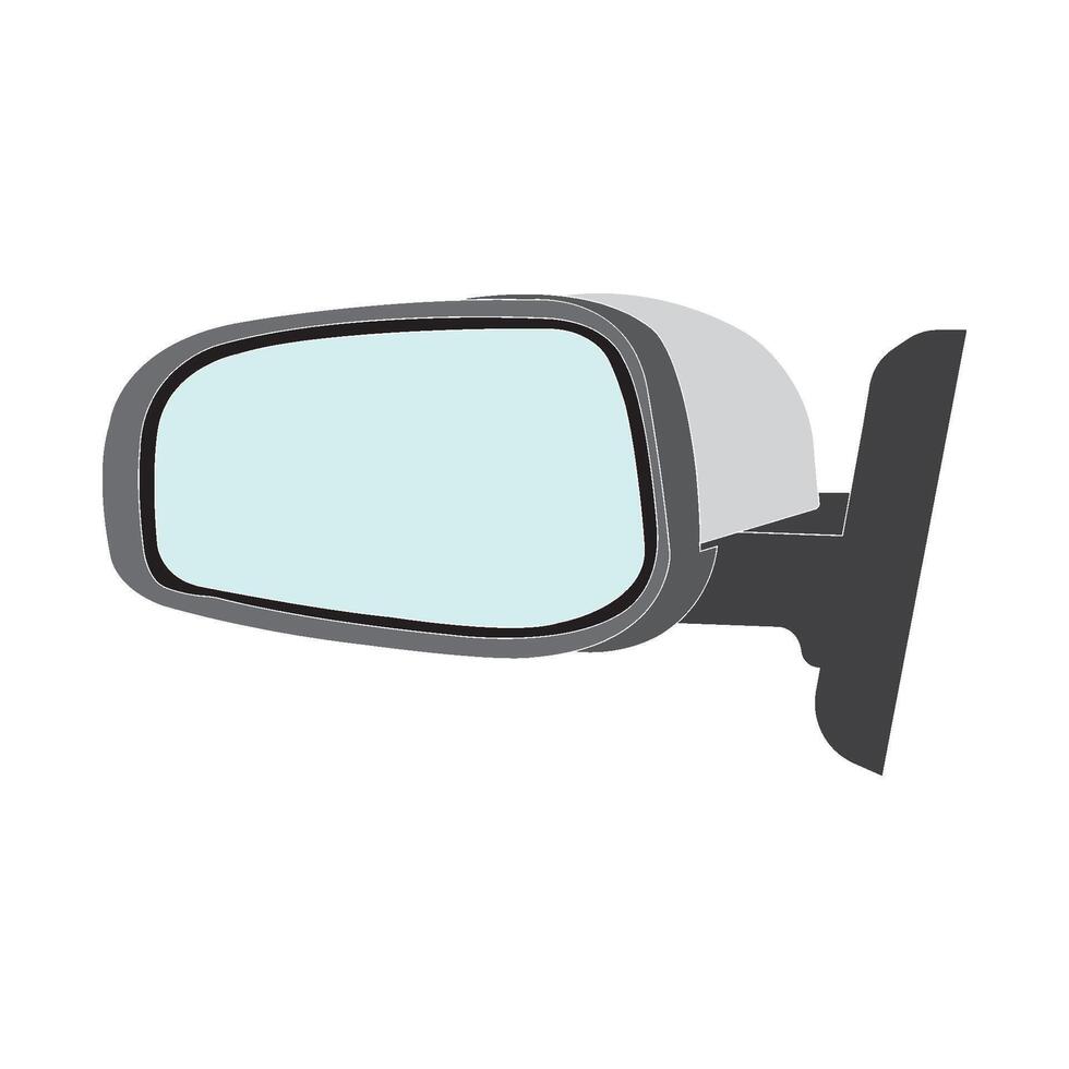 Car mirror icon vector
