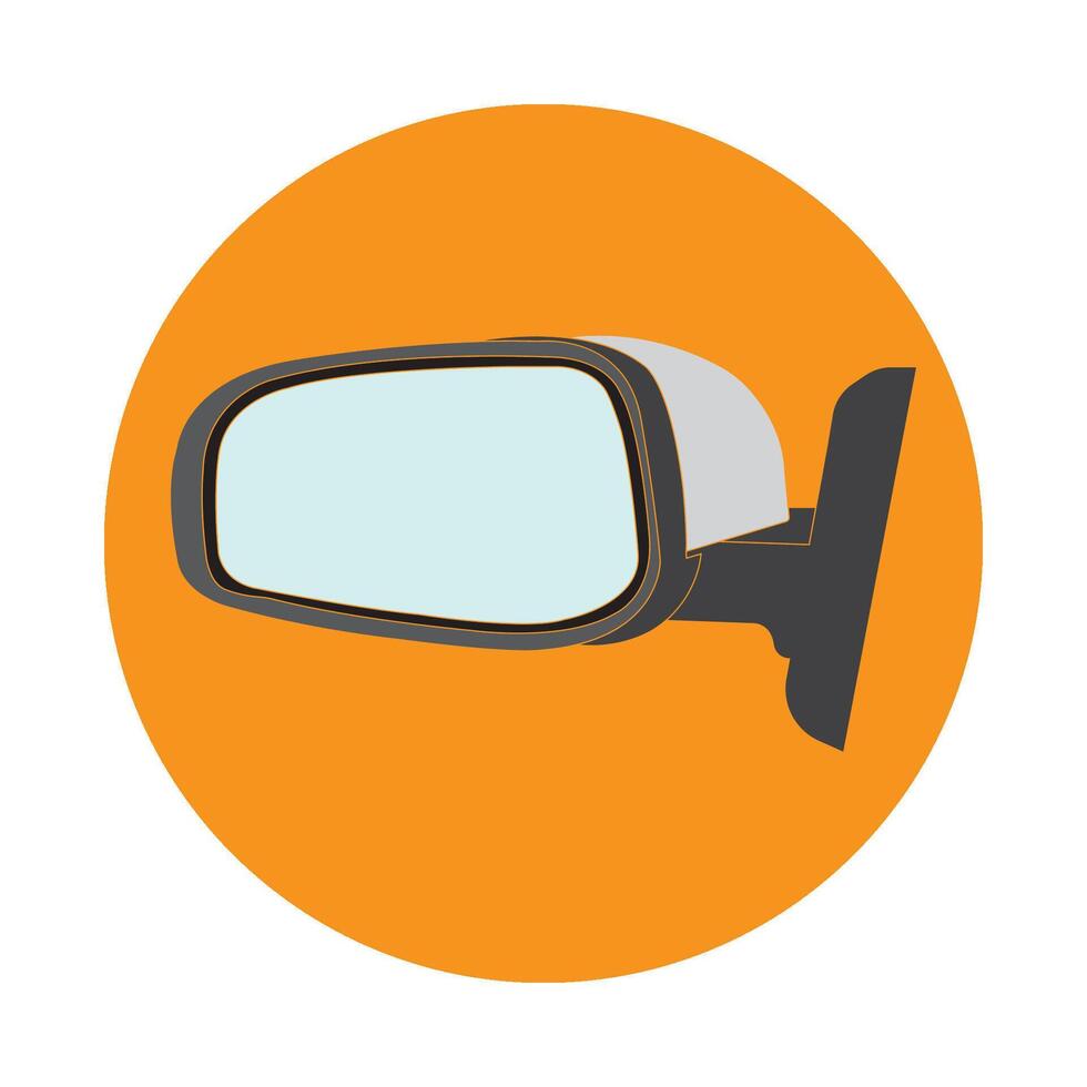 Car mirror icon vector