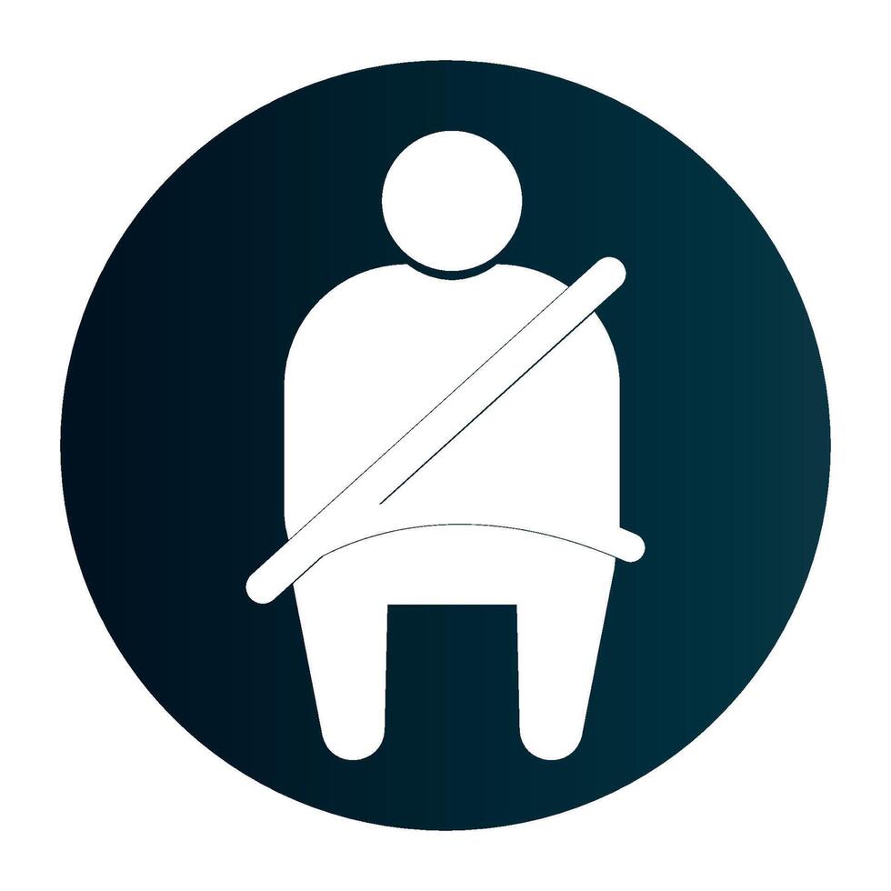 Seat belt icon vector