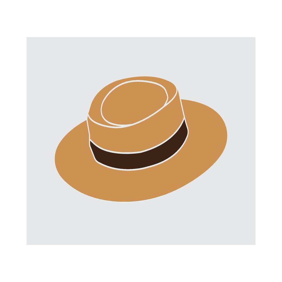 Beach hat design vector