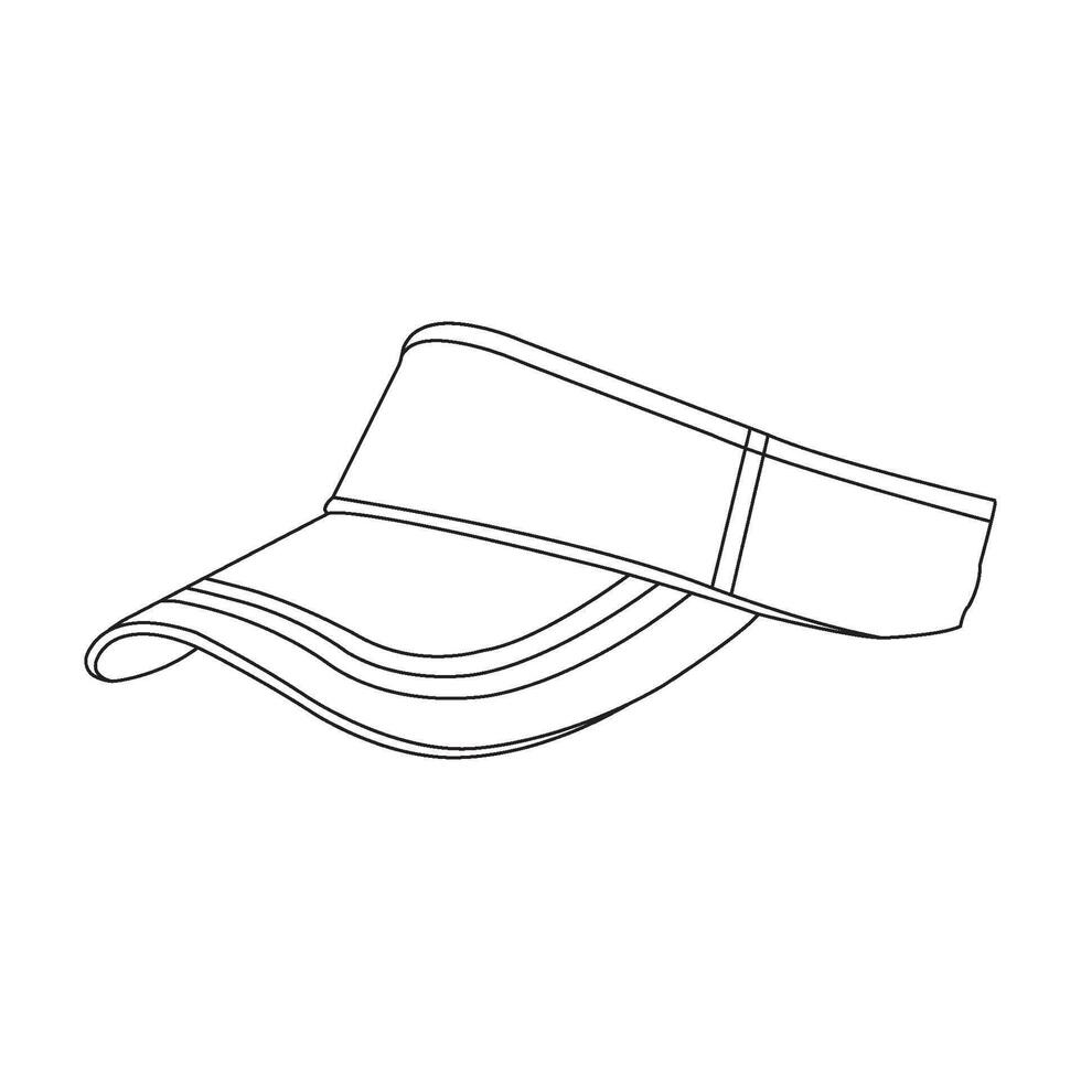 Golf hat icon vector
