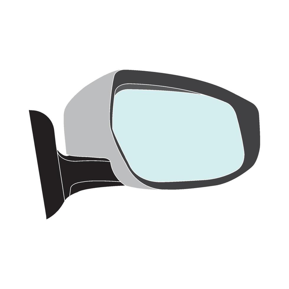 Car mirror icon vector