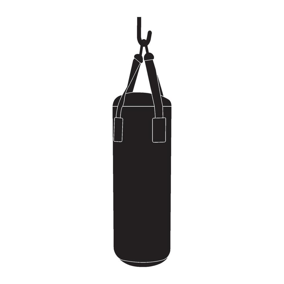 Punching bag icon vector