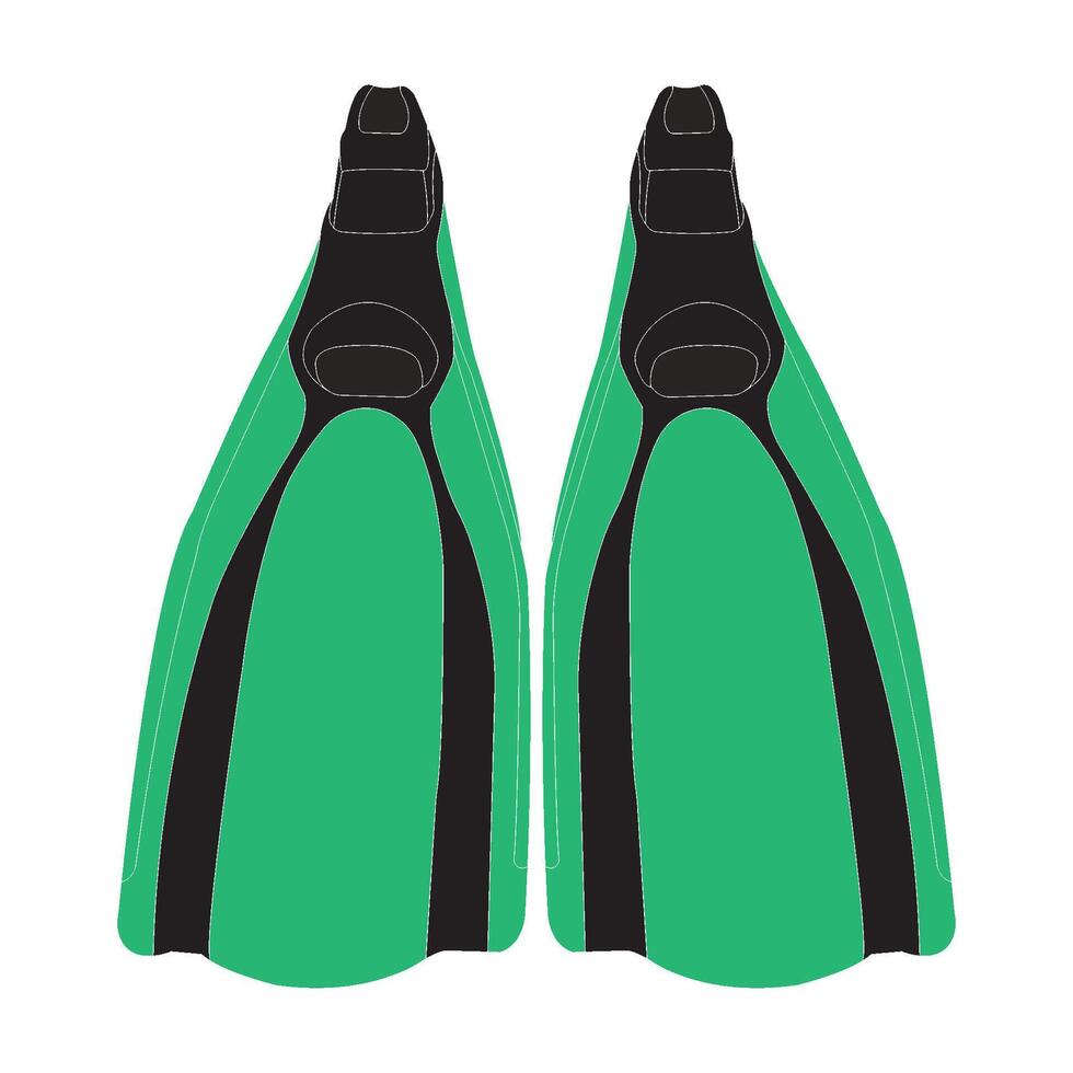 snorkel gear icon vector