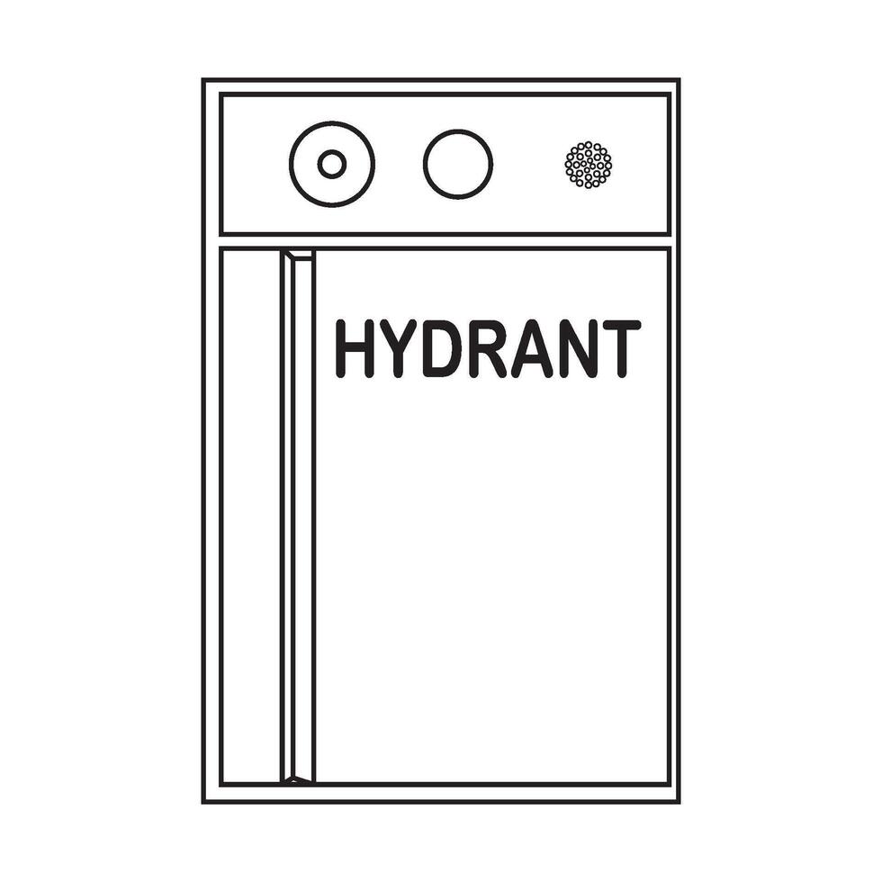 fire hydrant icon vector