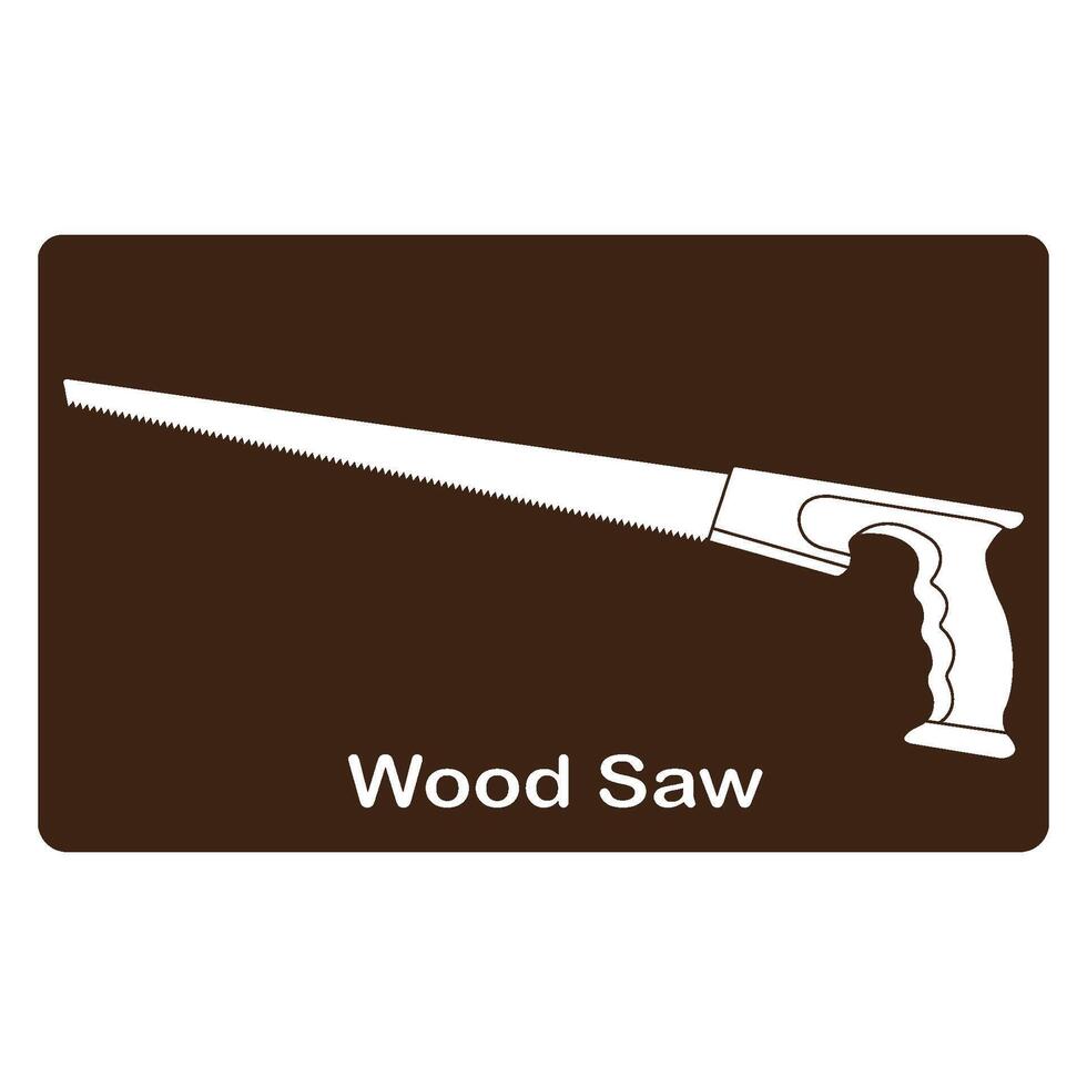 Wood saw icon vector