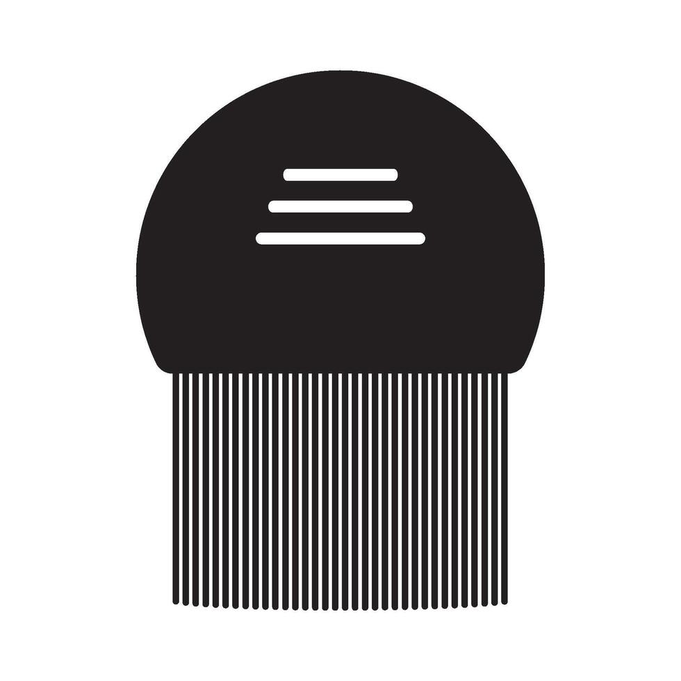 dandruff comb icon vector